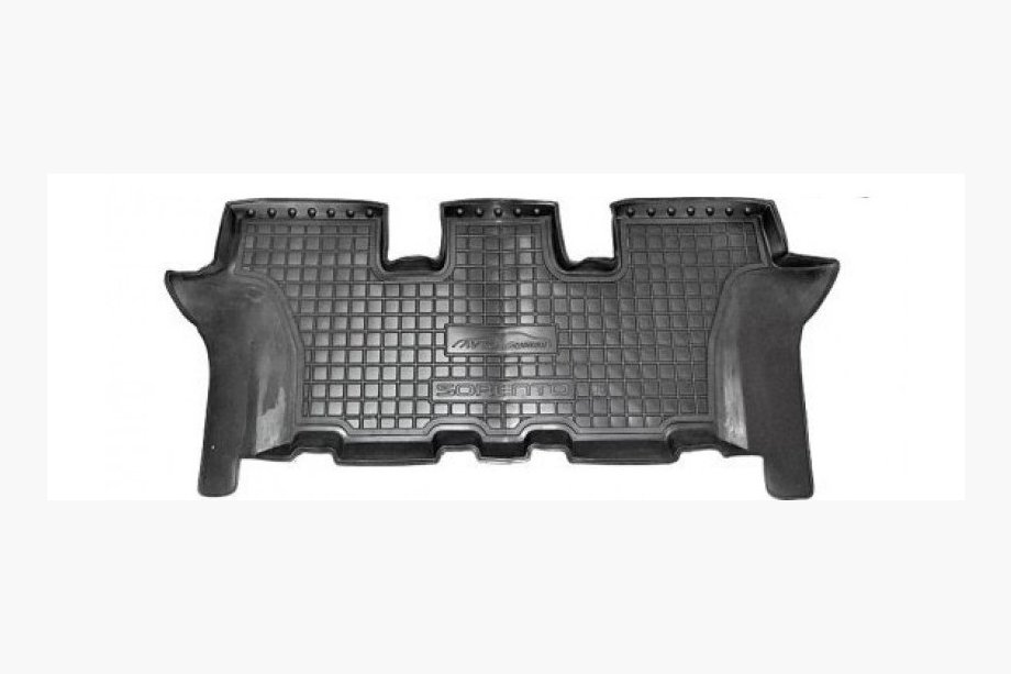 Kia Sorento III UM 2014–2020 Gummimattor med kant, tredje raden (Autogumm) Image