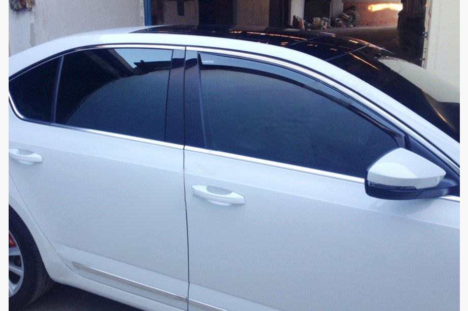 Skoda Octavia III A7 2013–2019 Komplett set fönsterlister (10 st, rostfritt) Foto 2