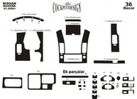 Nissan Navara 2006–2015 Instrumentpanelslister (36 delar) foto 4