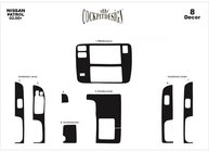 Nissan Patrol Y61 1997–2011 Instrumentpanelsinlägg (2000-2004) Aluminium foto 4