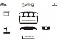 Opel Omega B 1994–2003 Instrumentpanelskydd (1993-1999) Aluminium foto 4