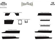 Opel Vectra A 1987–1995 Instrumentpanelslister (Meric) foto 3