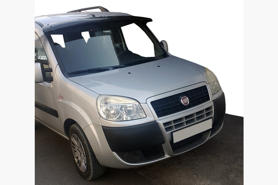 Fiat Doblo I 2001–2005 Vindrutespoiler (svart blank, 5 mm) Image