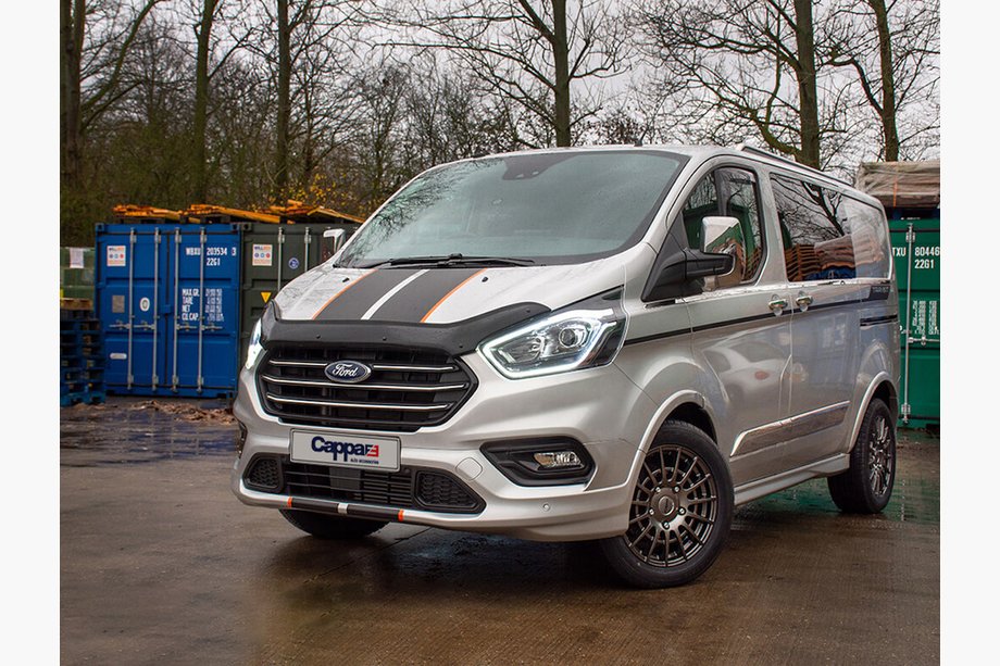Ford Custom 2013–2022 Stenskottsskydd för motorhuv EuroCap (2018-2022) Image