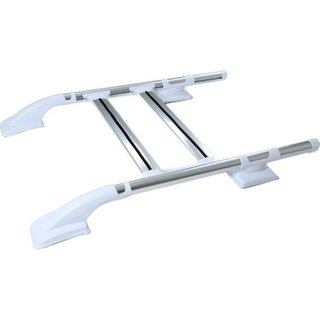 Shark takrails, vita (med tvärbalk) Volkswagen Amarok 2010–2022 foto 1