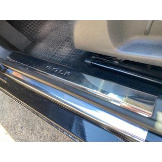 Invändiga tröskelskydd (2 st, rostfritt stål) Volkswagen Golf 6 2008–2014 foto 1