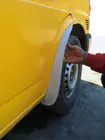 Volkswagen T4 Transporter 1990–2003 Främre stänkskydd (2 st, glasfiber) foto 1