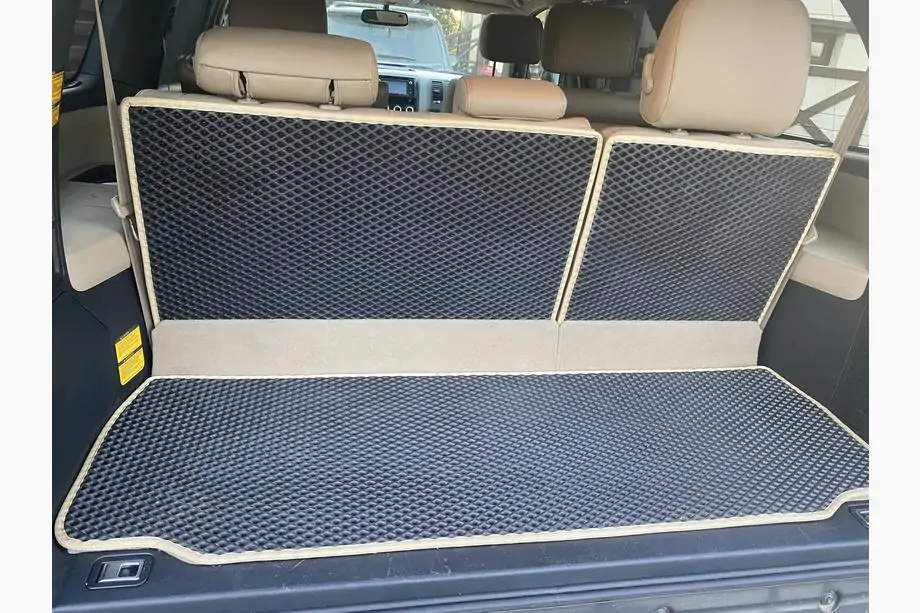 Toyota Sequoia 2007–2022 Bagagerumsmattor (EVA, svarta) Image