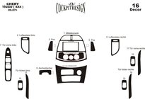 Chery Tiggo 1 2005–2016 Instrumentpanelsinlägg (stort kit) foto 11
