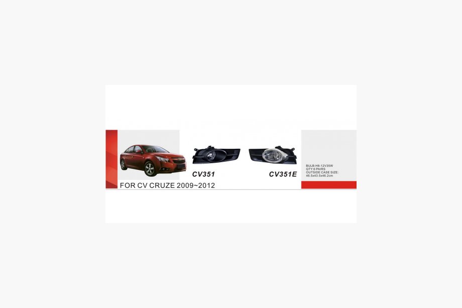 Chevrolet Cruze 2009–2015 Dimljus 2009-2013 (2 st, typ 2) Image