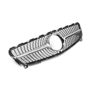 Frontgrill Diamond Silver (2015-2018) Mercedes A-сlass W176 2012–2018 foto 2