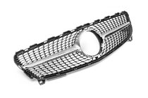 Mercedes A-class W176 2012–2018 Frontgrill Diamond Silver (2015-2018) foto 2