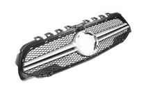 Mercedes A-class W177 2018– AMG Silver frontgrill (för 2018-2022) foto 1