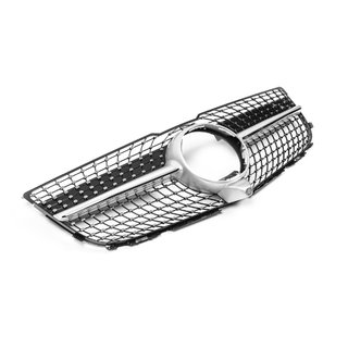 Främre grill Diamond Silver (2013-2015) Mercedes GLK сlass X204 2008–2015 foto 3