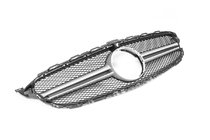 Mercedes C-class W205 2014–2021 AMG Silver frontgrill (för Avantgarde/AMG-Line/C43 AMG) 2014-2018, utan kamera foto 5
