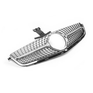 Frontgrill Diamond Silver (för C63) Mercedes C-klass W204 2007–2015 foto 2