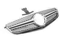 Mercedes C-klass W204 2007–2015 AMG Silver frontgrill (för C63) foto 1