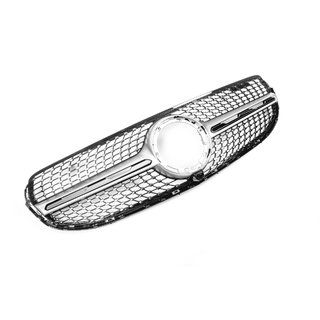 Frontgrill Diamond Silver (för Base 2019-2022) Mercedes GLC X253 2015–2022 foto 2