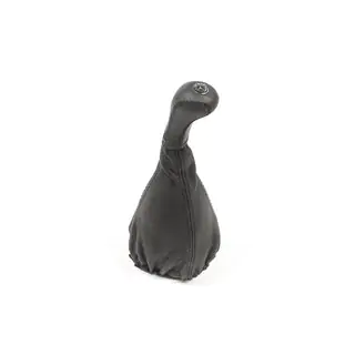 Växelspaksknopp med läderdamask foto 3