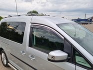 Volkswagen Caddy 2015–2020 Vindavvisare med kromlist (2 st, Niken) foto 1