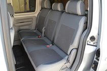 Volkswagen Caddy 2010–2015 Sätesöverdrag (konstläder↗tyg, Premium) foto 5