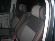Volkswagen Caddy 2010–2015 Sätesöverdrag (konstläder↗tyg, Premium) foto 2
