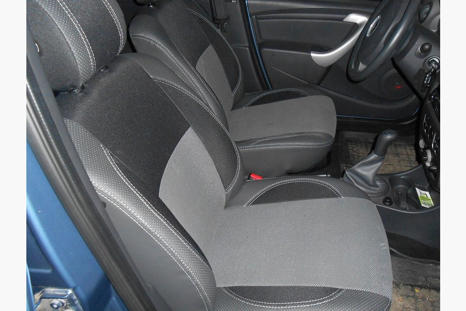 Renault Logan I 2008–2013 Nyhet! Brothers Premium bilsätesöverdrag i konstläder Image