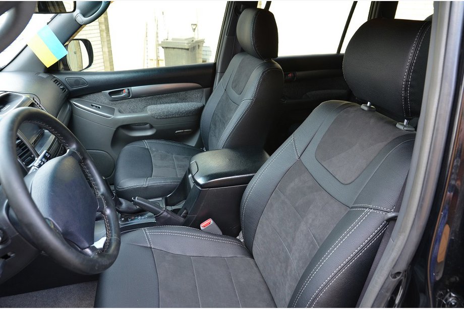 Toyota Land Cruiser Prado 120 2002–2009 Sätesskydd SoyuzAuto Leather-series Image