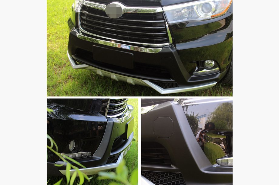 Toyota Highlander 2013–2019 Främre och bakre läppspoiler 2014-2017 (2 st) Image