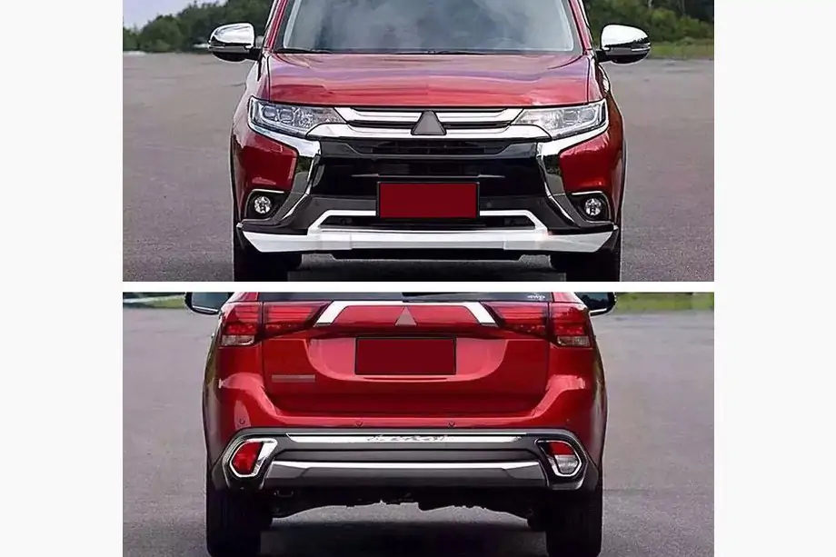 Mitsubishi Outlander 2012–2021 Främre och bakre läppspoiler (2 st, 2015-2018) Image