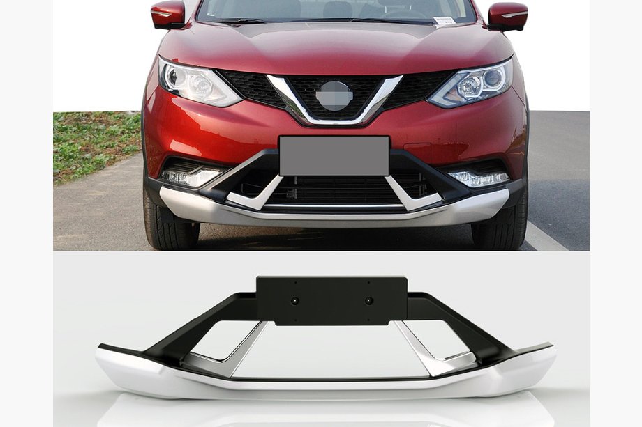 Nissan Qashqai 2014–2021 Främre och bakre läppspoiler V3 (plast) Image