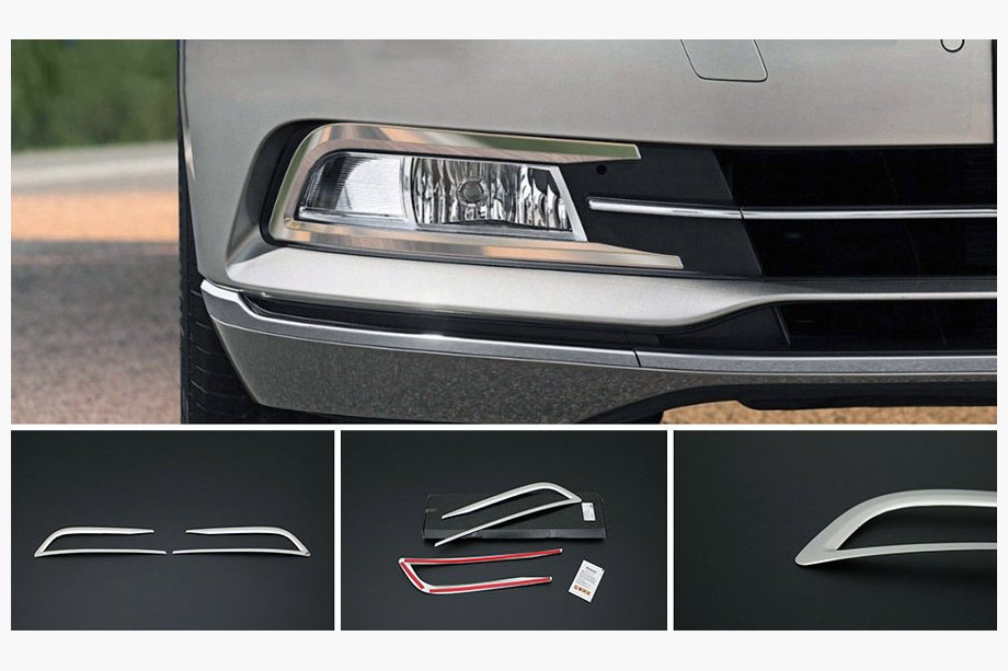 Volkswagen Passat B8 2015–2023 Kåpor till dimljus 2015-2018 (2 st, rostfritt stål) Foto 1