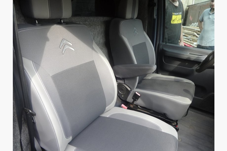 Citroen Jumpy 2007–2017 Sätesöverdrag (konstläder↗tyg, Premium) Image