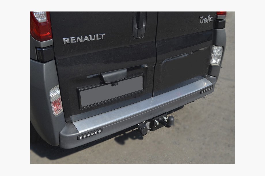 Renault Trafic 2001–2015 Bakre stötfångarskydd med bockning Nataniko (rostfritt stål) Image
