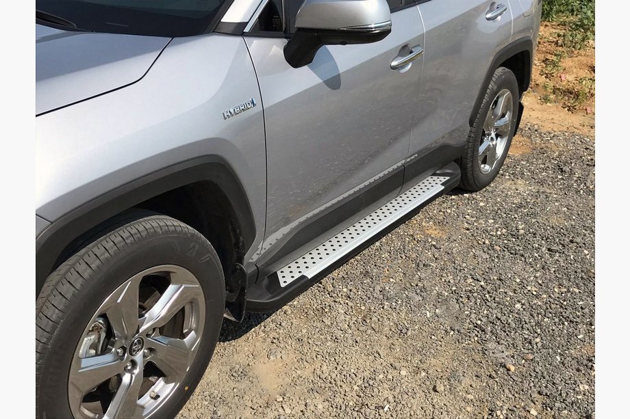 Toyota Rav 4 2019–2025 Sidosteg Allmond Grey (2 st, aluminium) Image