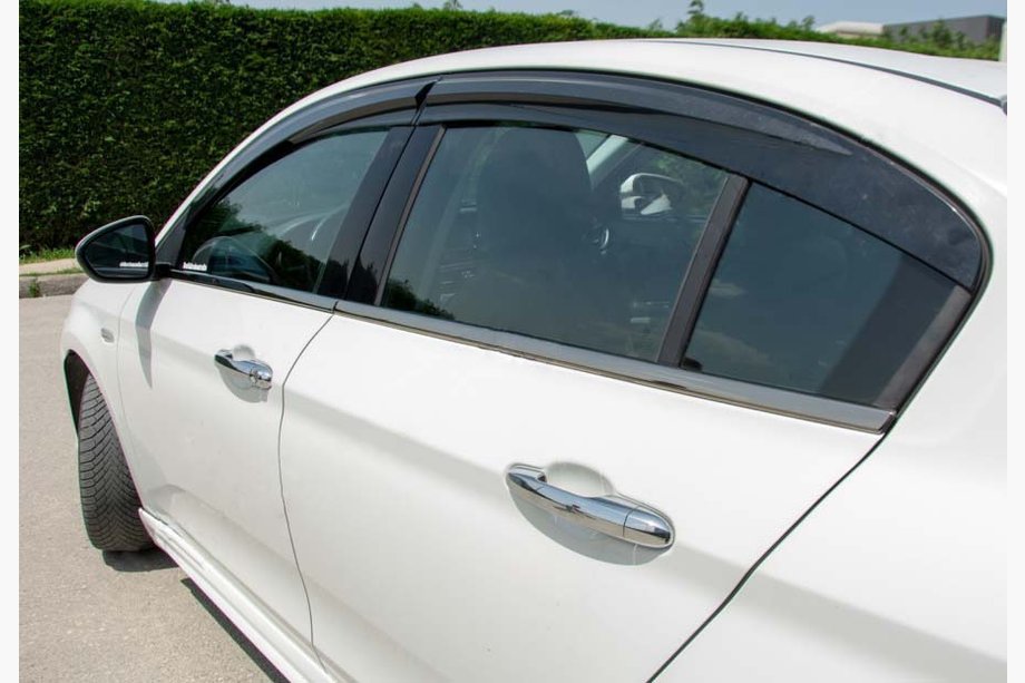 Fiat Tipo 2016– Nedre fönsterlister, mörkkrom (rostfritt) Sedan/Halvkombi (4 st) Image