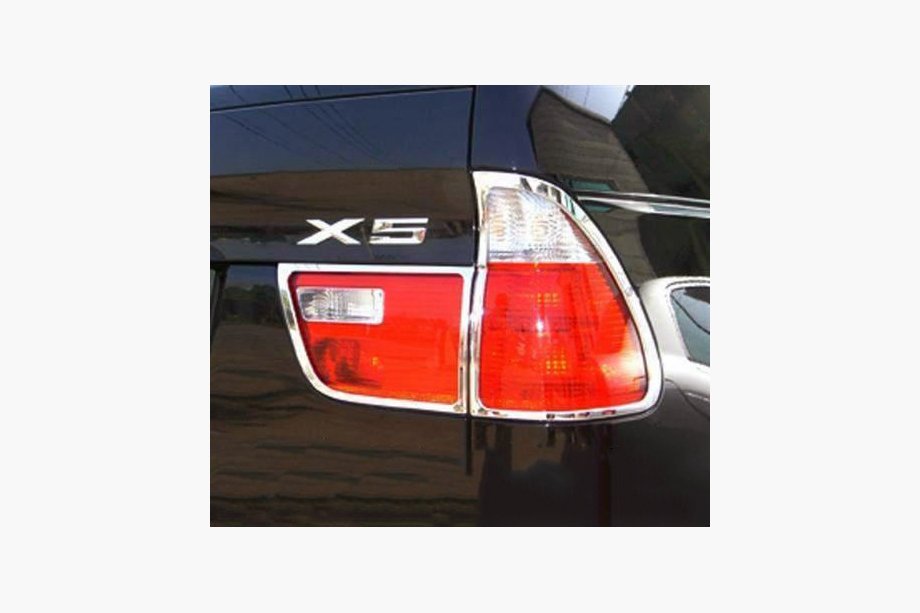 BMW X5 E53 1999–2006 Kromade bakljusramar (plast) Image