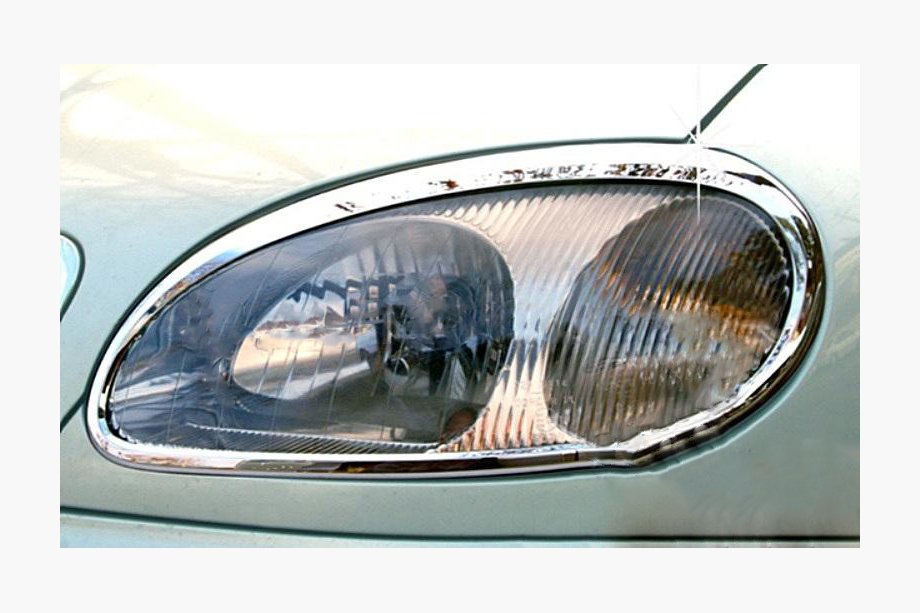 Daewoo Lanos 1998–2017 Kromade strålkastarramar (2 st, plast) Image