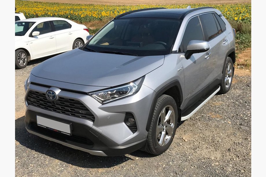 Toyota Rav 4 2019–2025 Sidosteg Tayga Grey (2 st, aluminium) Foto 1