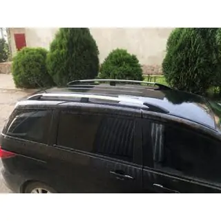 Takrails i aluminium (krom)