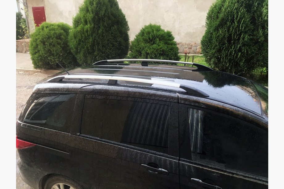 Mazda 5 2010–2018 Takrails i aluminium (krom) Foto 1