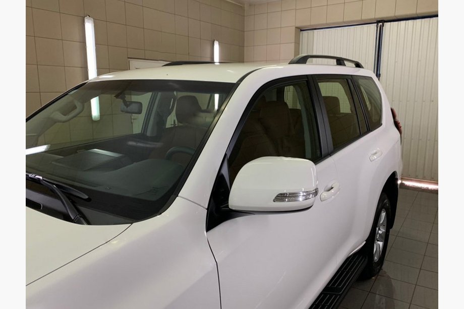 Toyota Land Cruiser Prado 150 2009–2023 Takrails, turkisk design (svarta, 2 st) Image