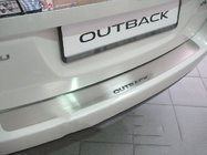 Subaru Outback 2009–2014 Natanika lastskydd för bakre stötfångare (rostfritt stål) foto 1