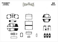 Mitsubishi Pajero Wagon III 1999–2006 Instrumentpanelslister (Meric) Trä foto 2
