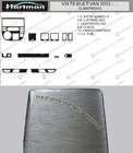 Volkswagen T5 Multivan 2003–2010 KAMPANJ! Instrumentpanelinlägg i aluminiumlook foto 1