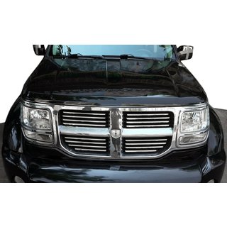 Kromade grillister (rostfritt stål) Dodge Nitro 2006–2011 foto 1