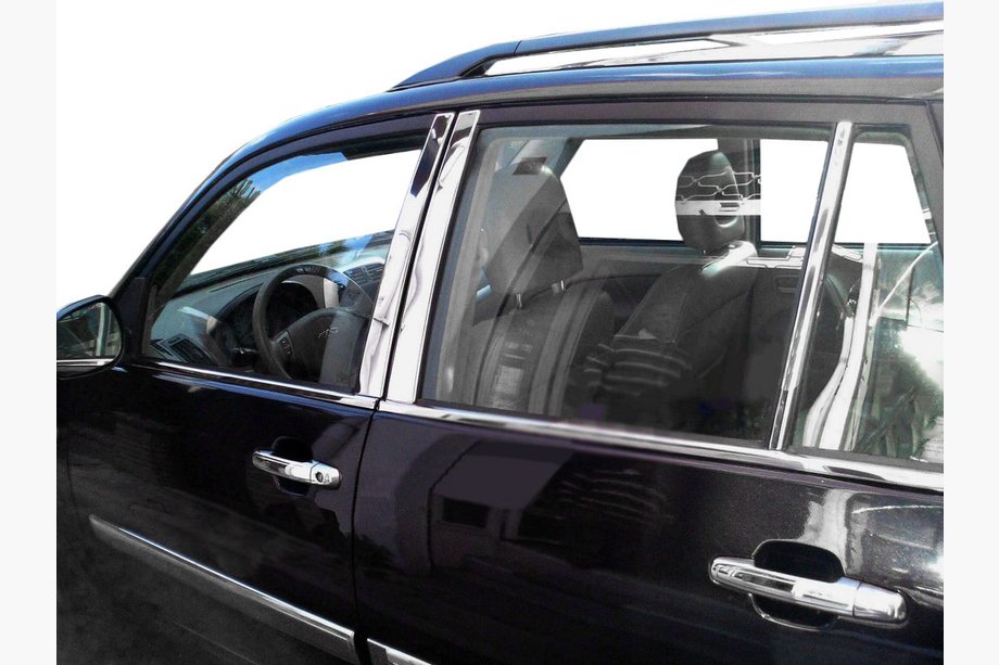 Chery Tiggo 1 2005–2016 Dörrstolpslist (rostfritt stål) Image