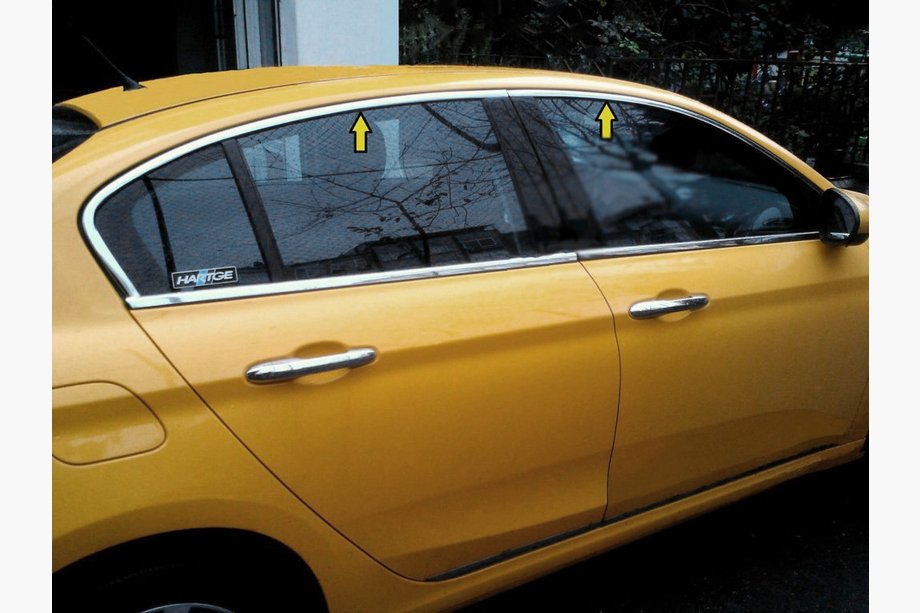 Fiat Tipo Cross 2021– Övre fönsterlist (rostfritt stål) Image
