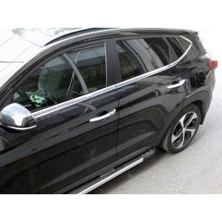 Nedre fönsterlister (6 st, rostfritt stål) Hyundai Tucson TL 2016–2021 foto 1