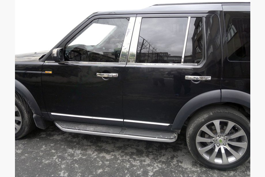Land Rover Discovery III 2004–2009 Fönsterlister (4 st, rostfritt) Image